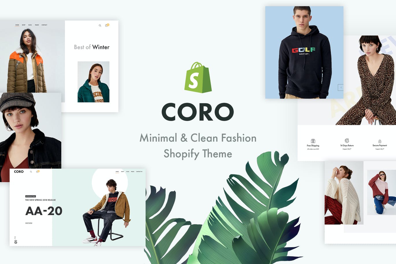 CORO – 最小和干净的时尚Shopify主题