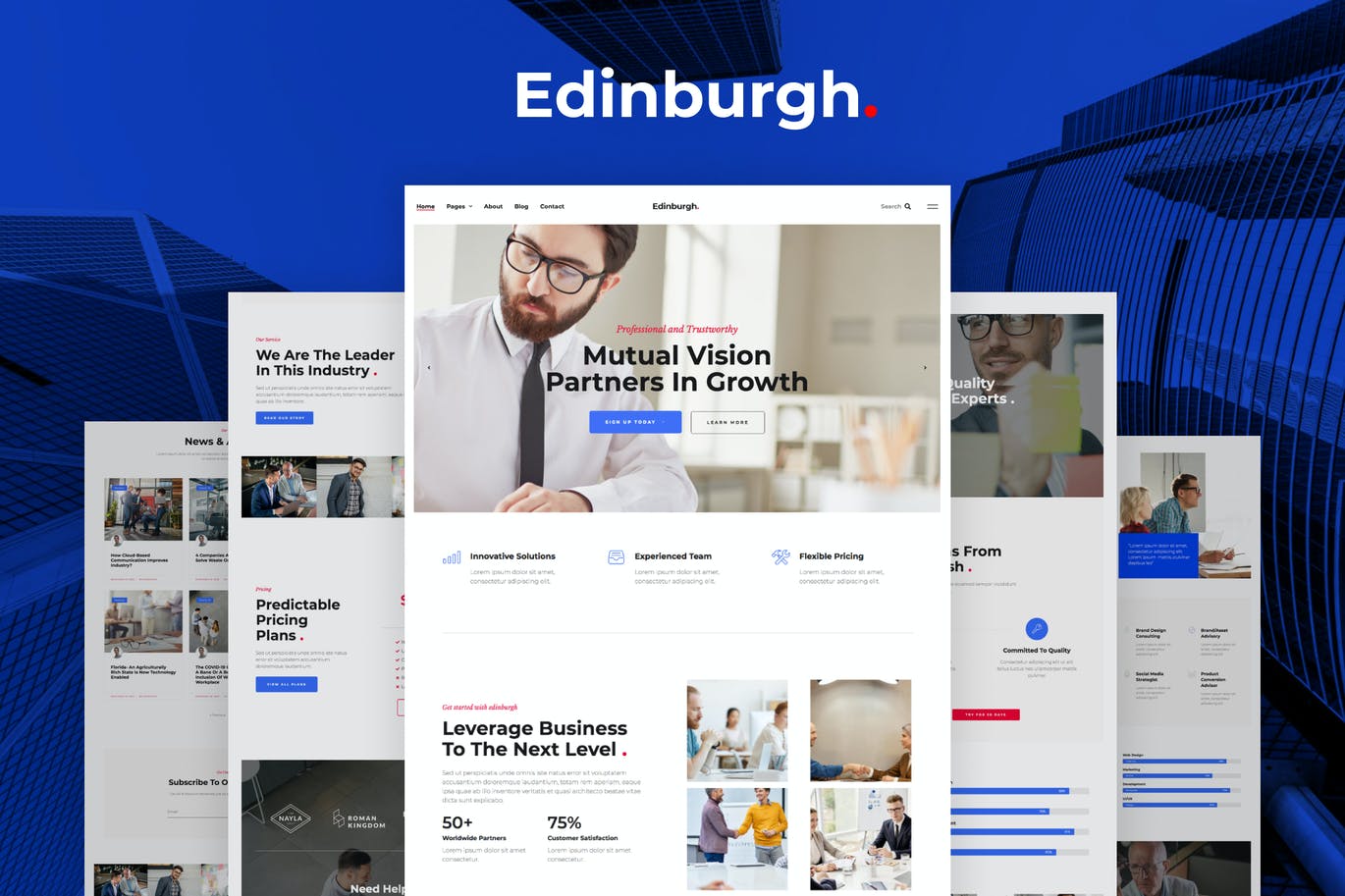 Edinburgh – 多功能企业 Template Kit