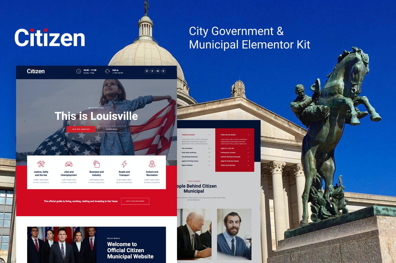Citizen – 市政府和市政基础 Elementor Kit