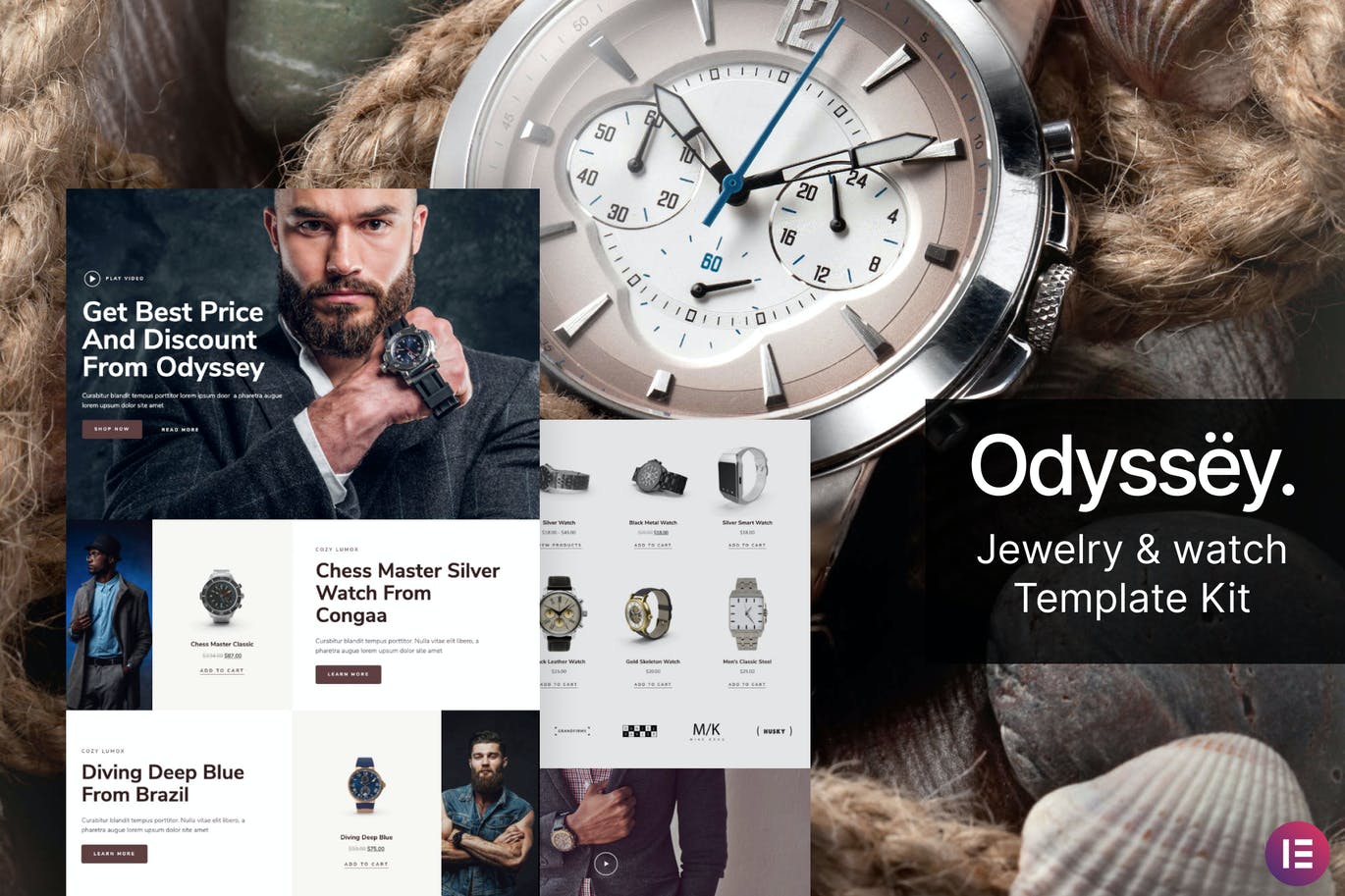Odyssey – 珠宝和手表 WooCommerce Template Kit