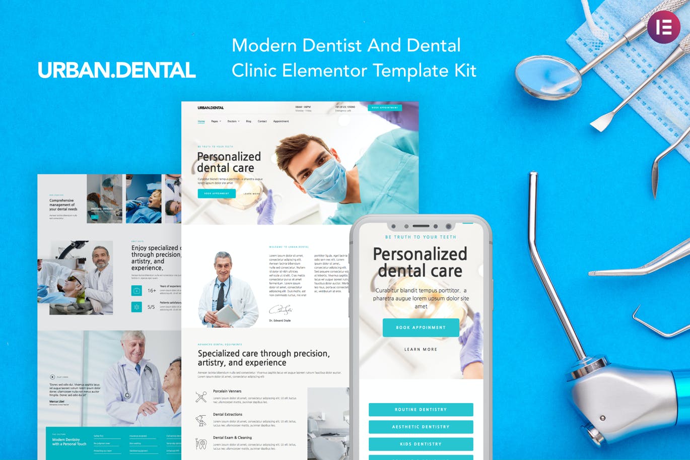 UrbanDental – 牙医和牙科诊所c Template Kit