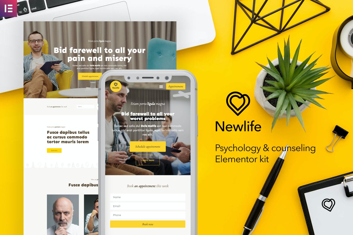 Newlife – 心理学与咨询 Elementor Template Kit