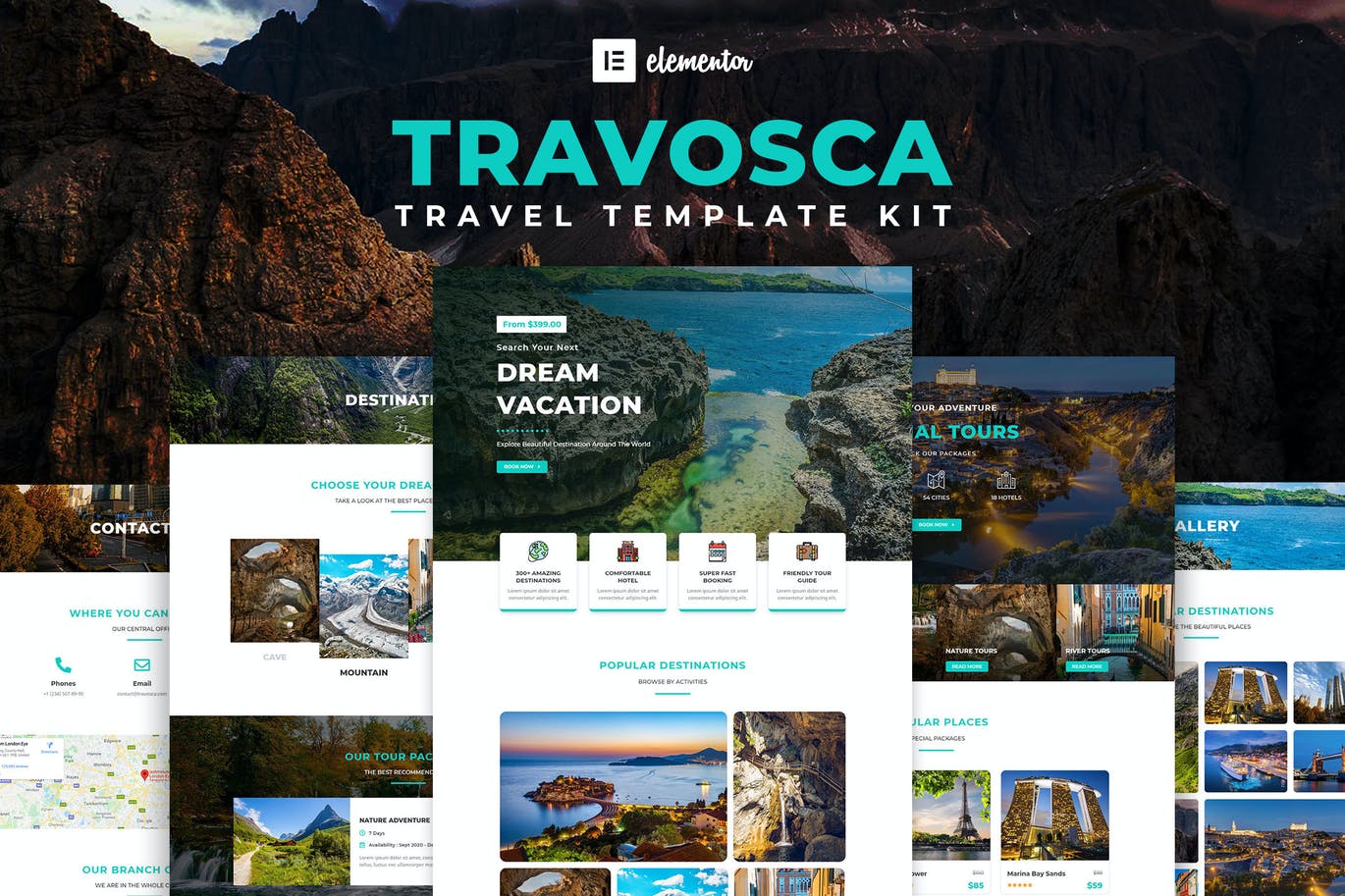 Travosca -旅行Elementor模板工具包