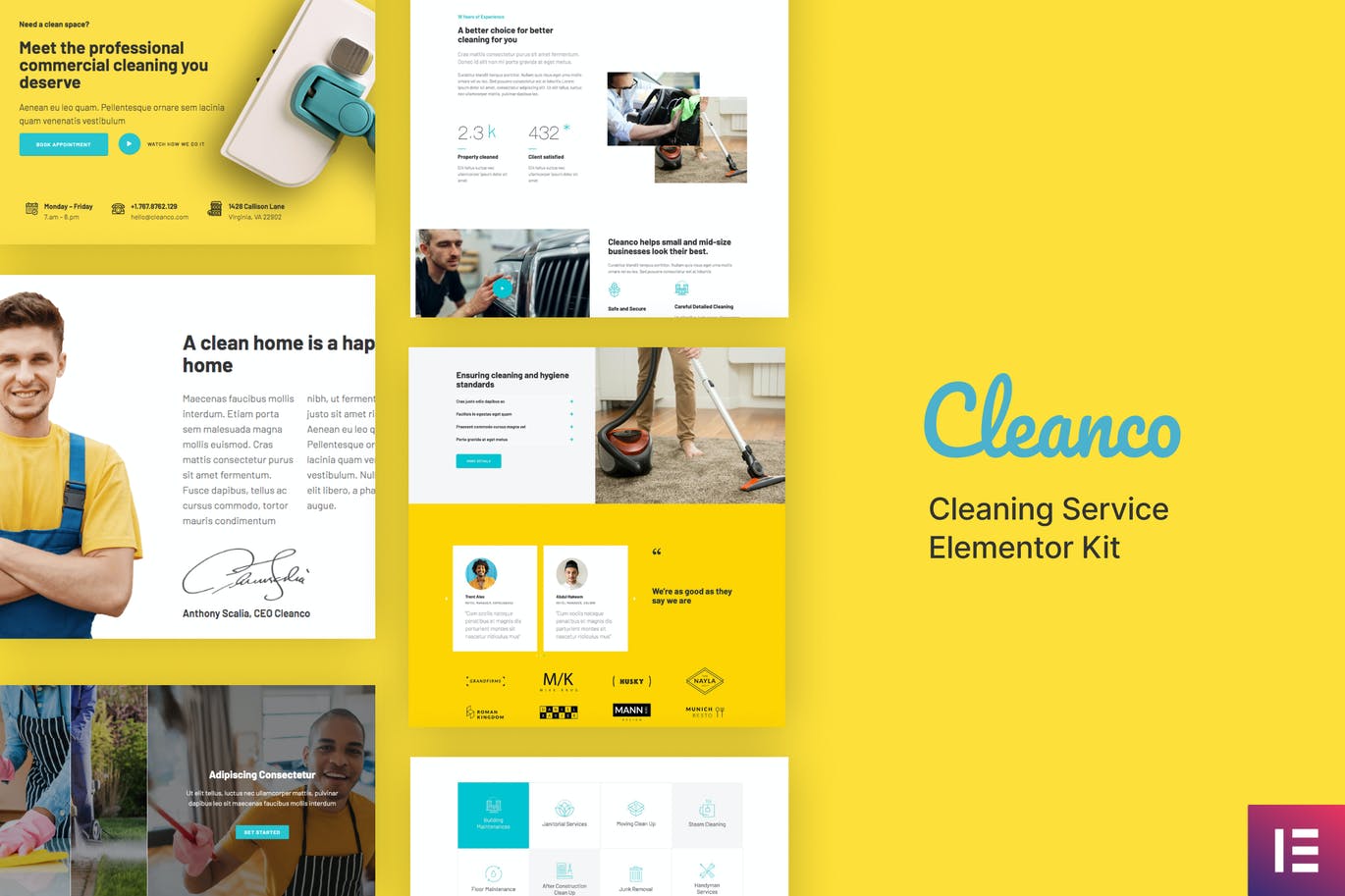 Cleanco – 清洁服务公司模板工具包