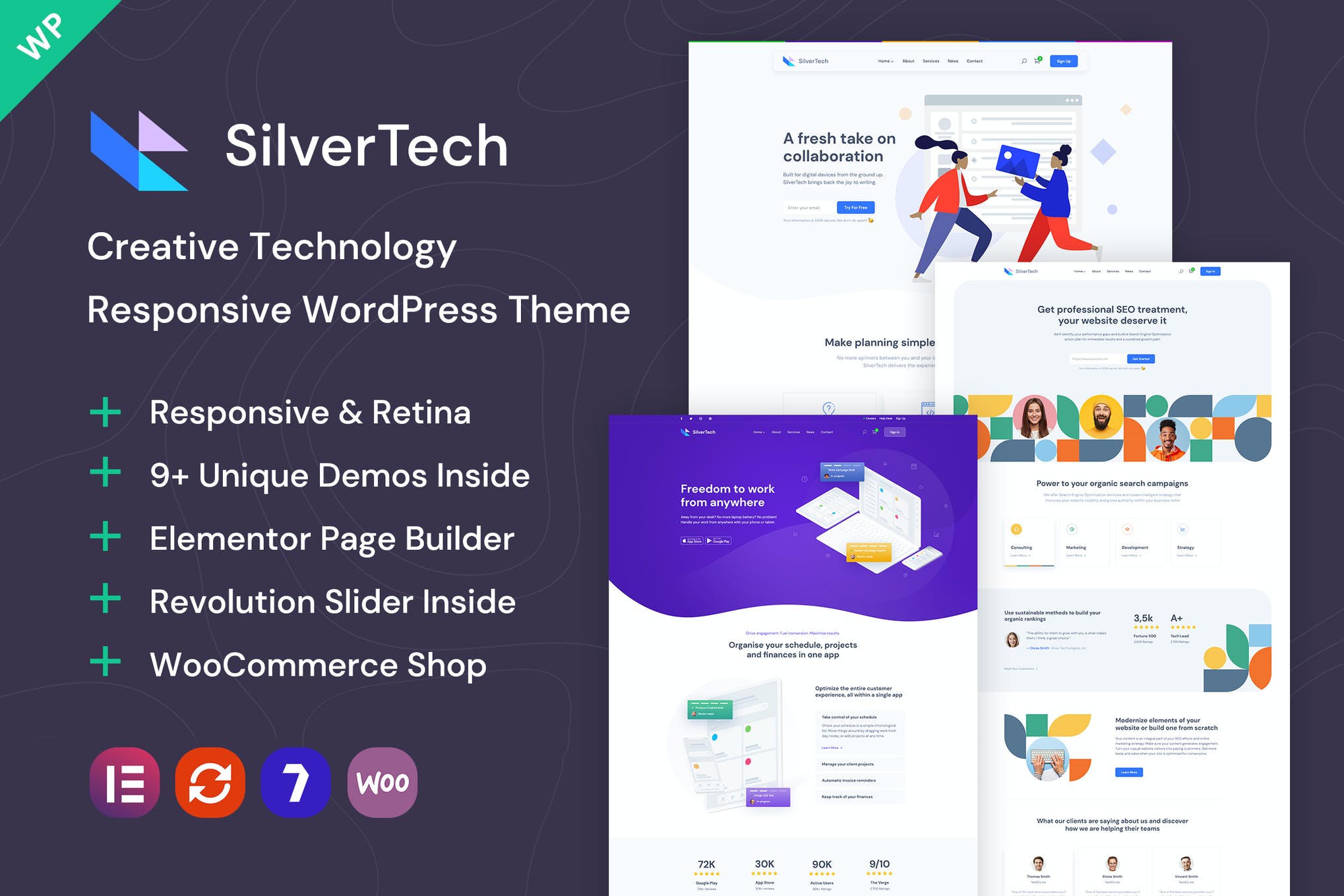Silvertech-创意WordPress主题