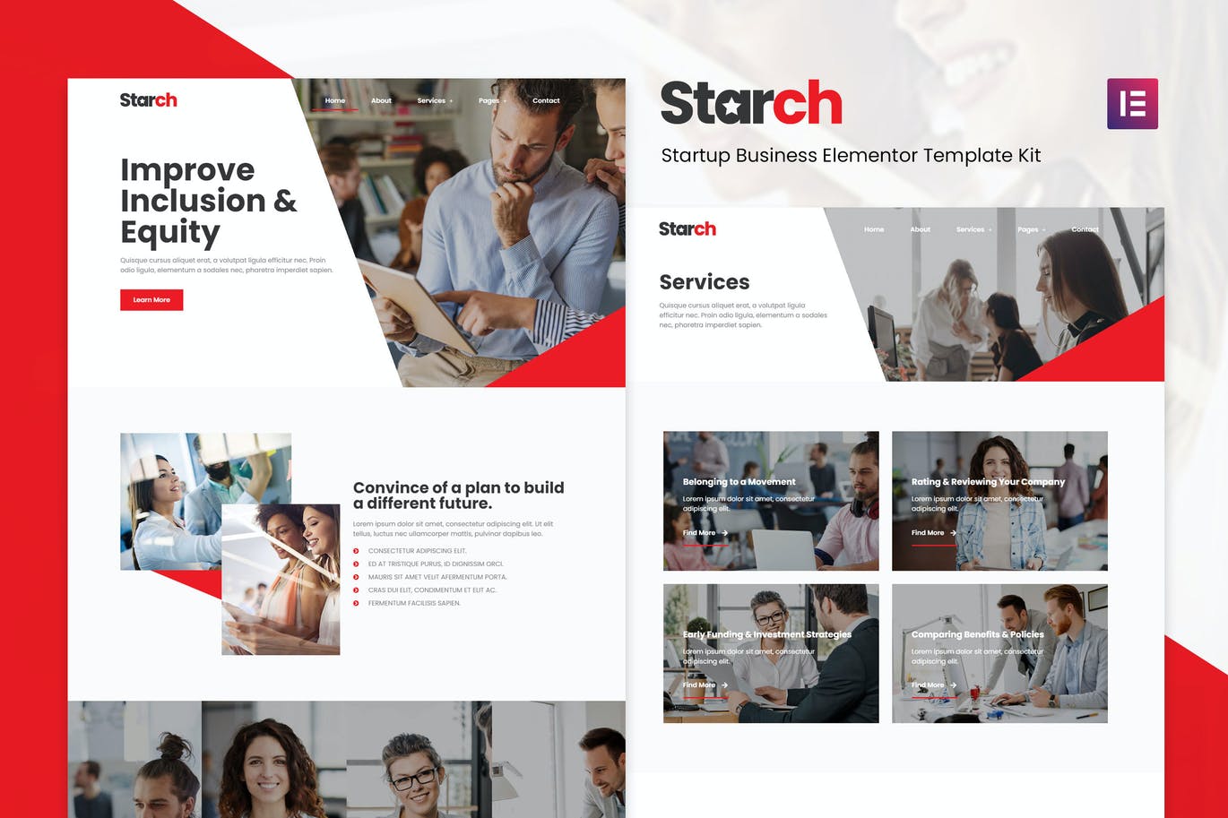 Starch – 商业 Elementor Template Kit