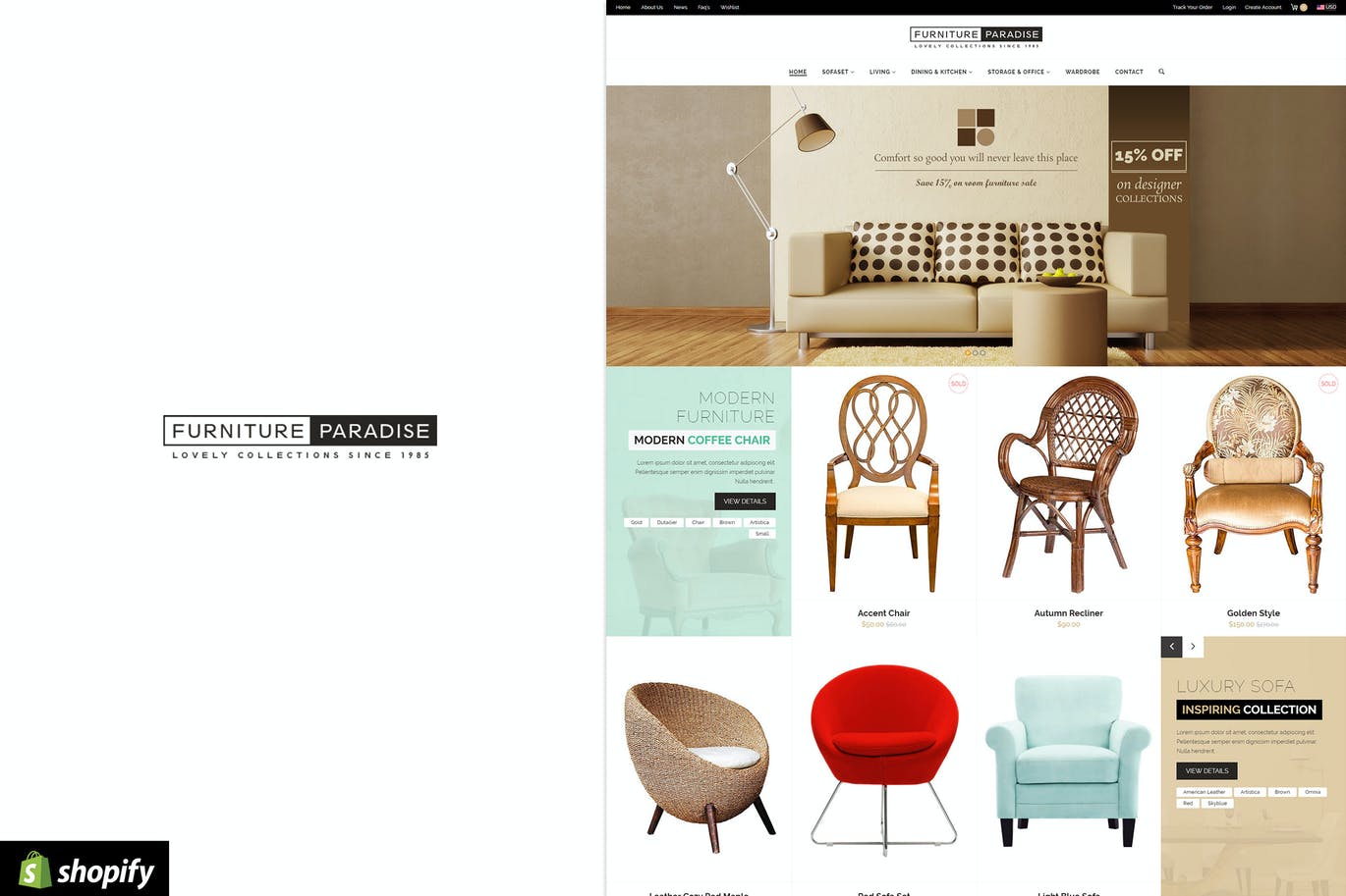 Furniture Paradise – 响应式Shopify主题