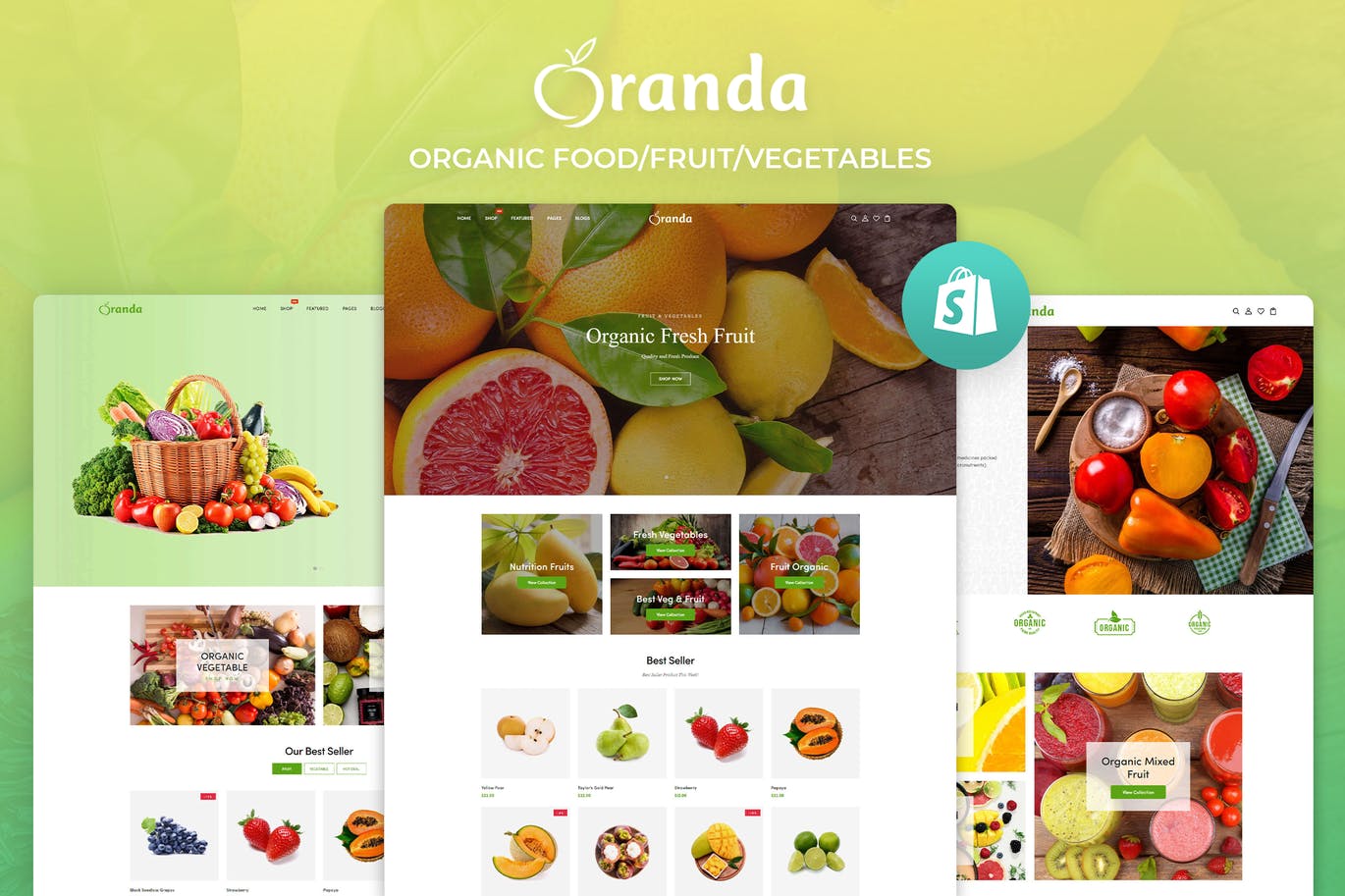 Oranda – 有机食物/水果/蔬菜电子商务