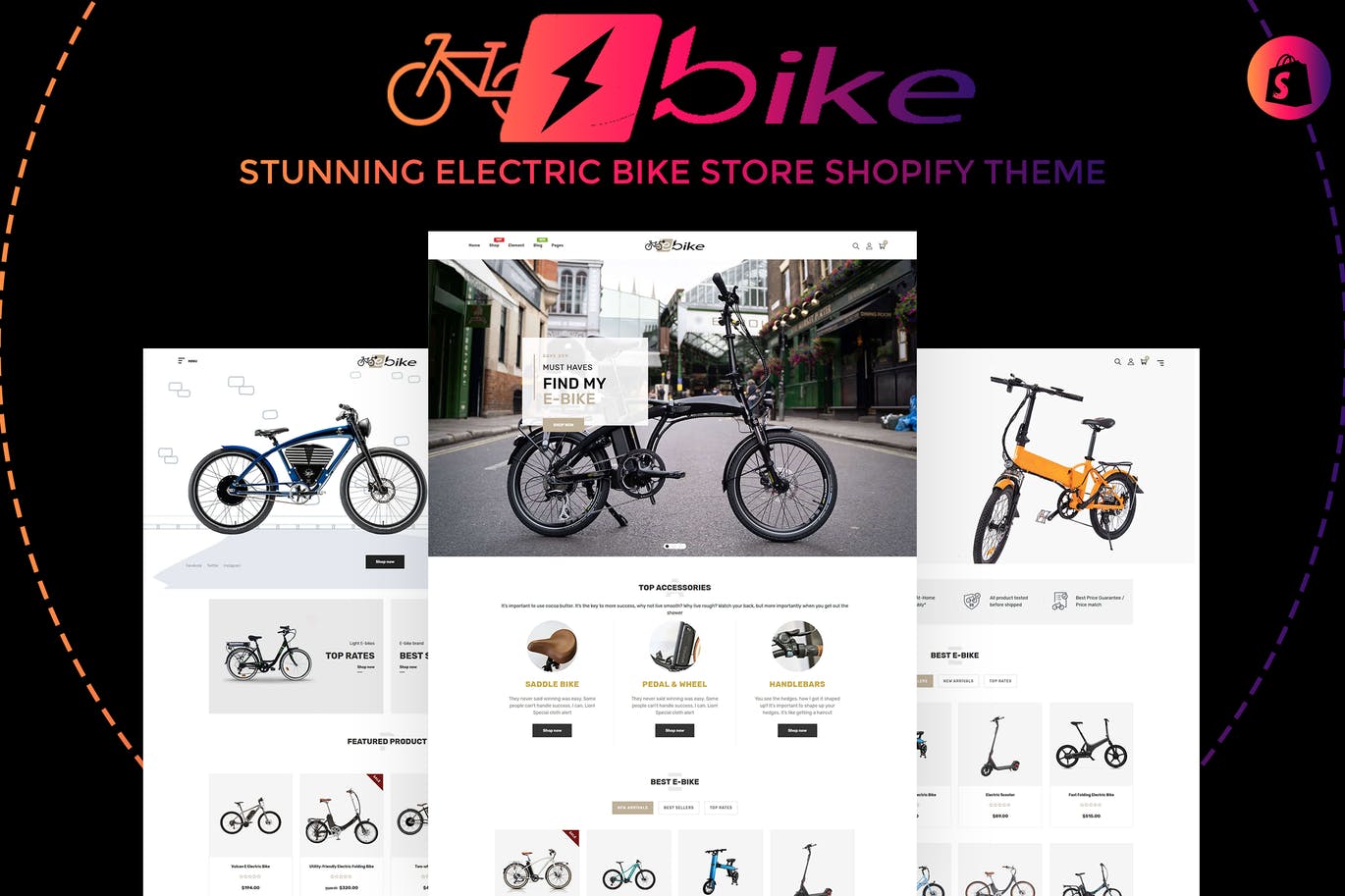 E-Bike | 令人惊叹的电动自行车商店Shopify主题