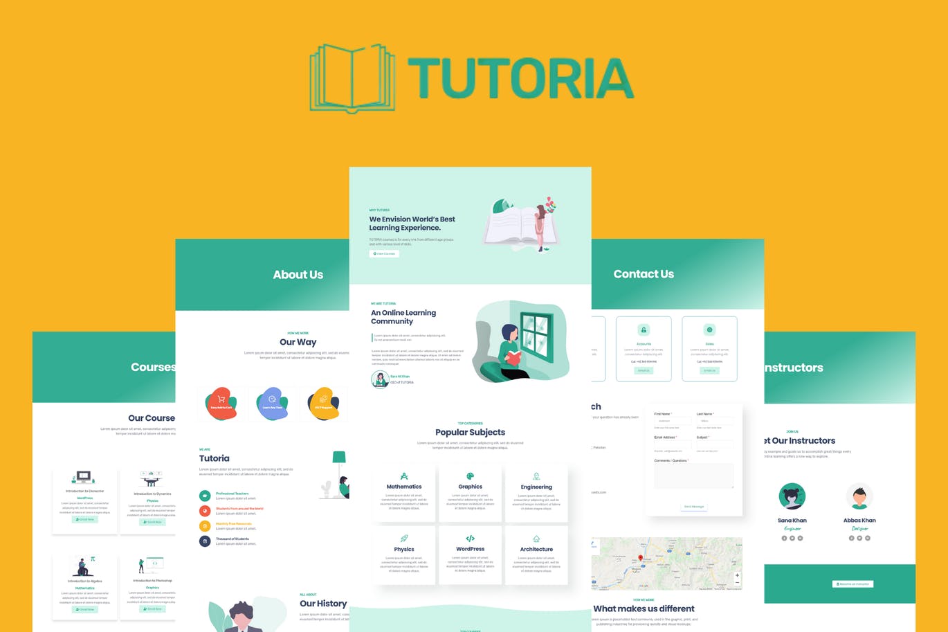 Tutoria – 教育与在线课程 Elementor Template Kit