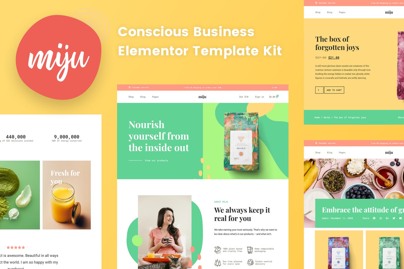 Miju – 意识商业 Elementor Template Kit