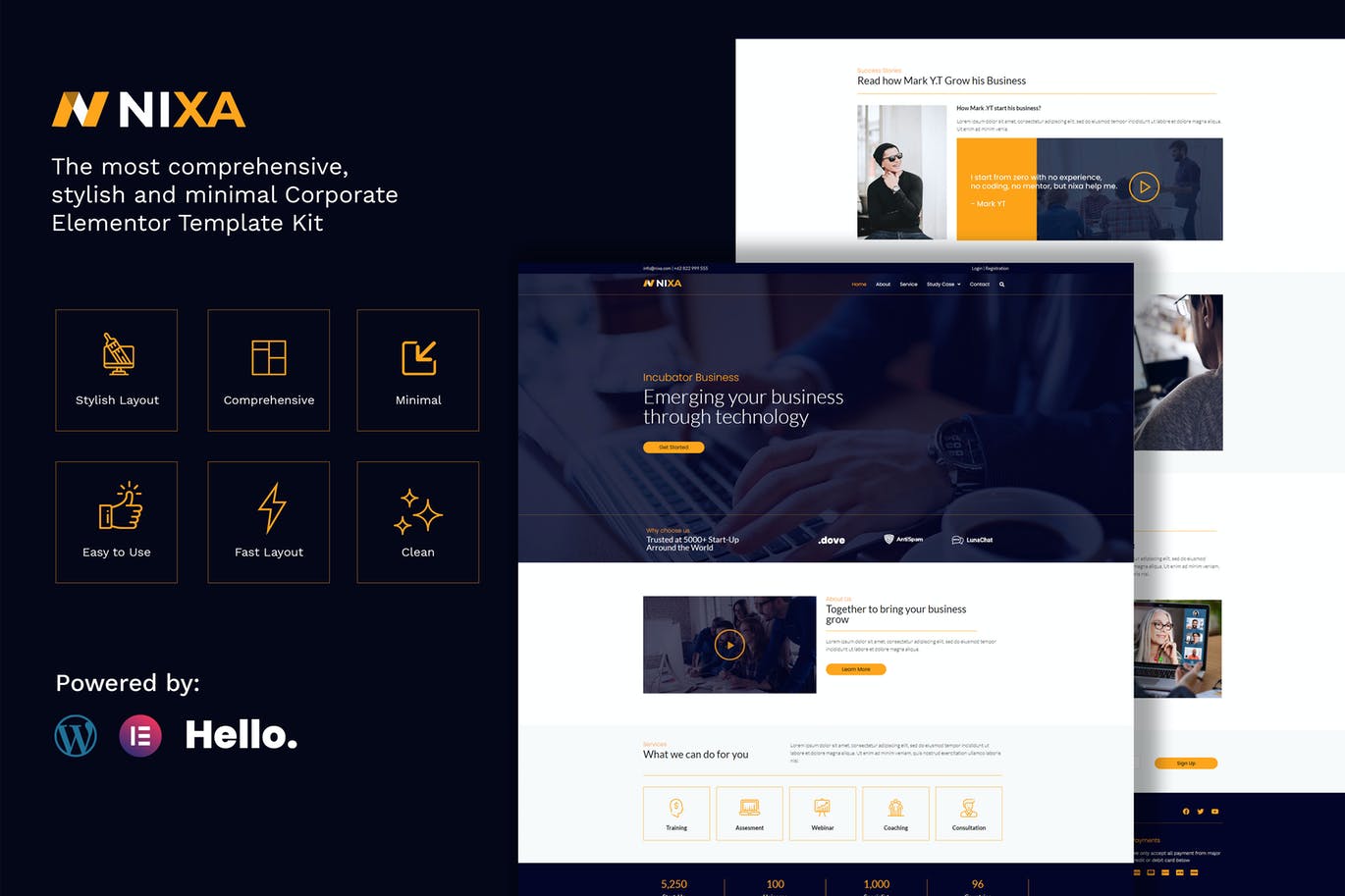 Nixa – 商业与服务 Elementor Template Kit