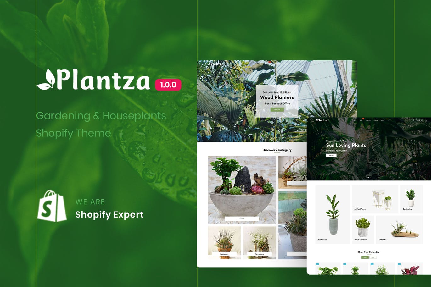 Plantza – 园艺与室内植物Shopify主题