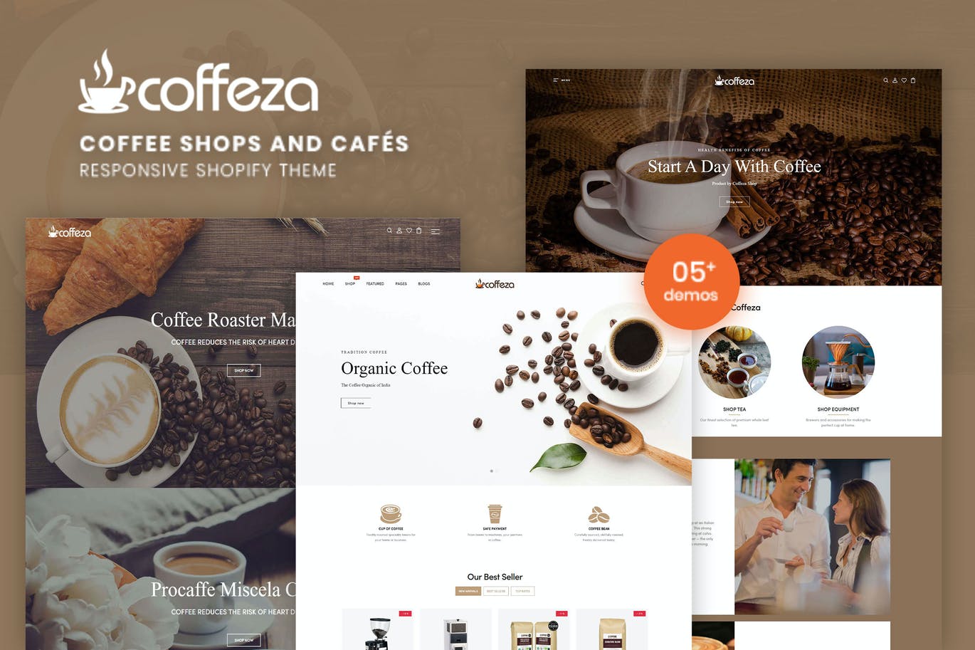 Coffeza – 咖啡商店和咖啡馆Shopify主题