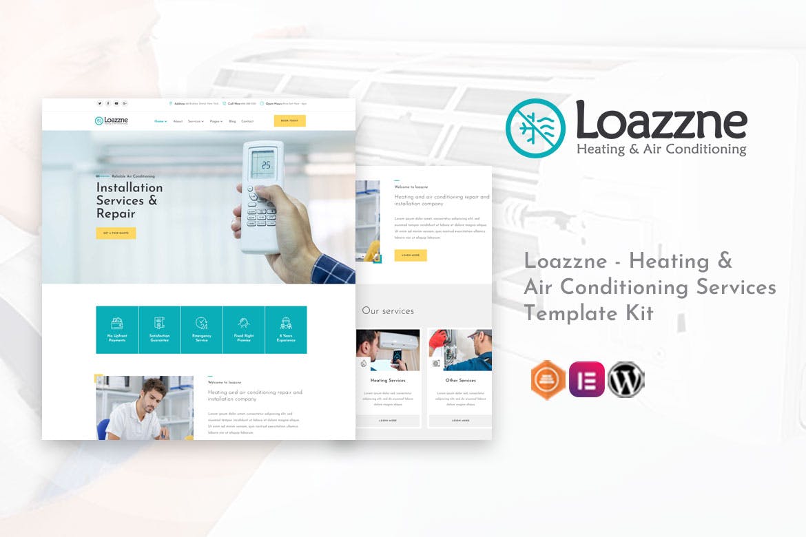 Loazzne – 气和空调服务 Template Kit