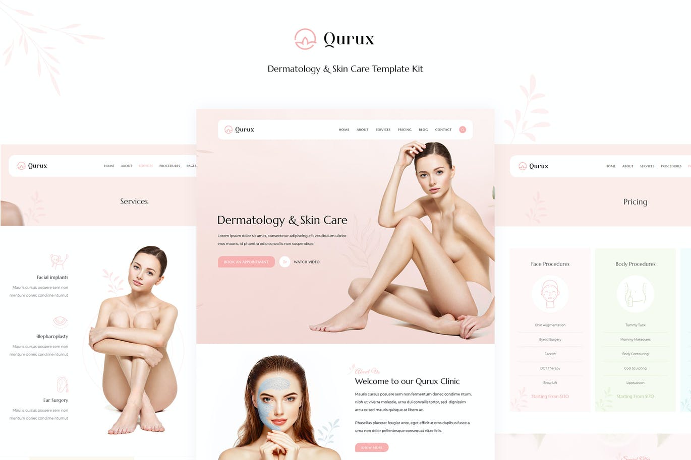 Qurux – 皮肤病和皮肤护理模板工具包
