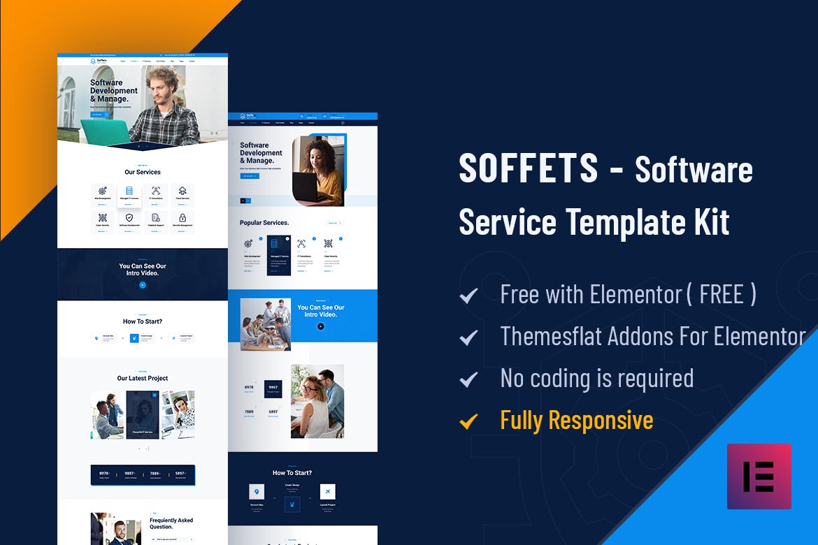 Soffets -软件和IT服务 Elementor Template Kit