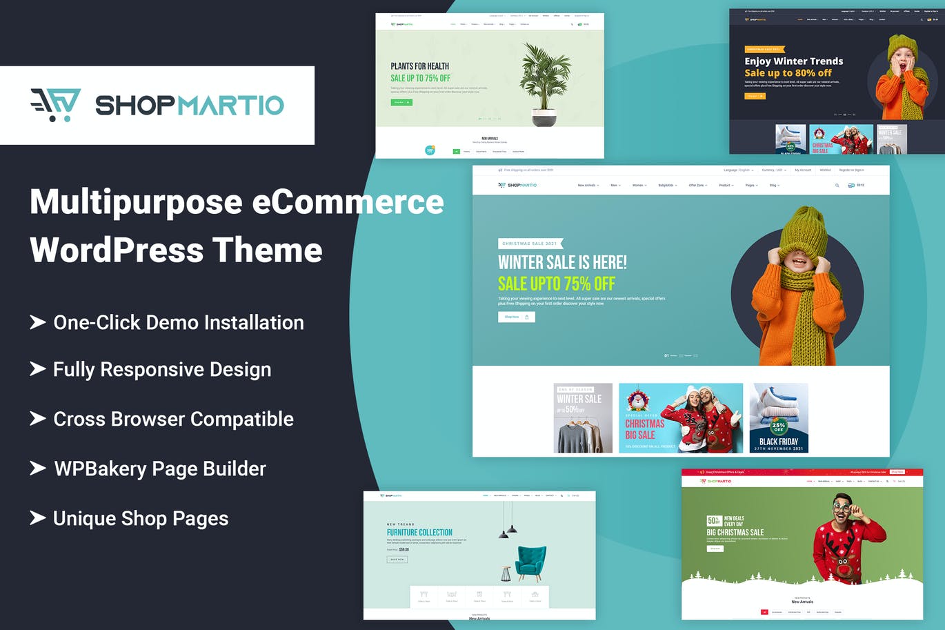 Shopmartio – 多功能电子商务WordPress主题