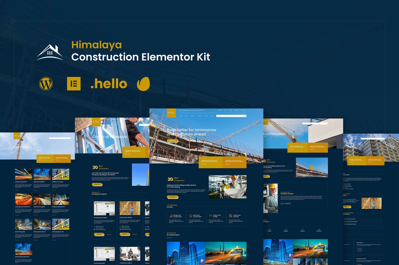 Himalaya – 建筑 Elementor Template Kit
