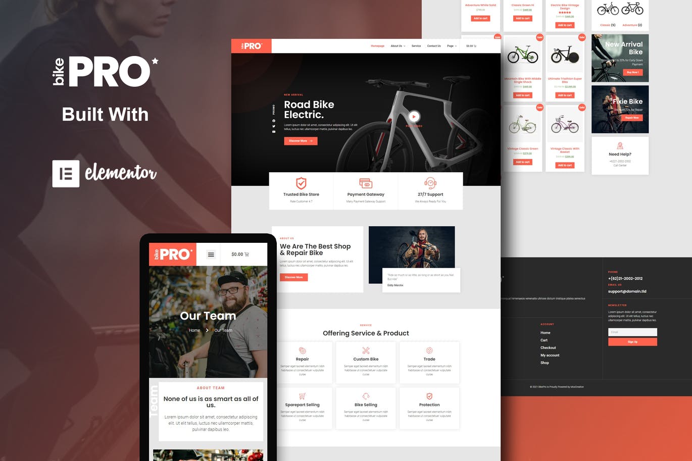 BikePro – WooCommerce Elementor Template Kit