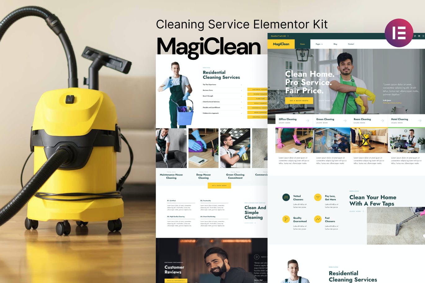 Magiclean – 清洁服务 Elementor Template Kit