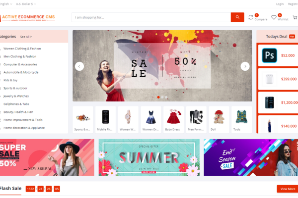 Active eCommerce CMS v5.5.4 超级牛的跨境电商 外贸商城CMS系统（云典）