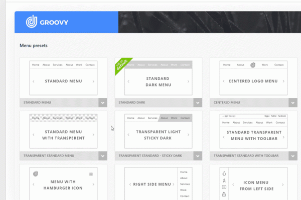 Groovy Mega Menu v2.6.1.1响应式大幅菜单图片菜单WordPress插件