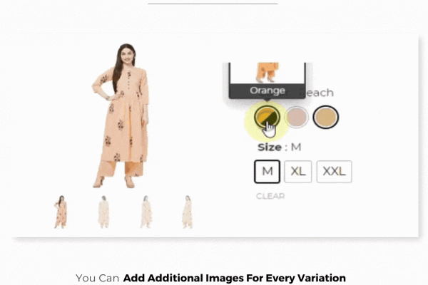 WooCommerce可变属性图像选择颜色选择列表式选择功能插件