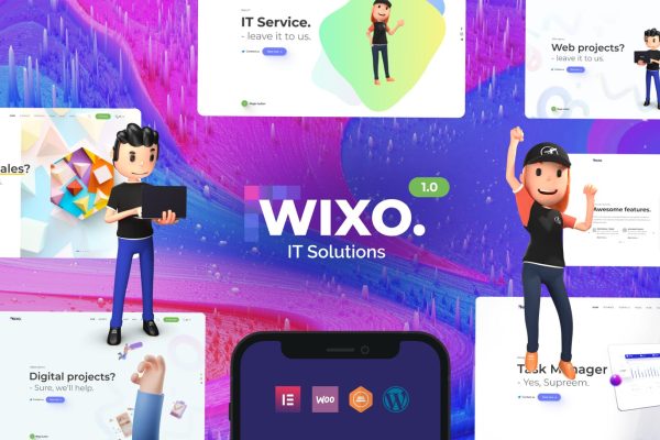 Wixo – Saas 和 IT 解决方案 WordPress 主题