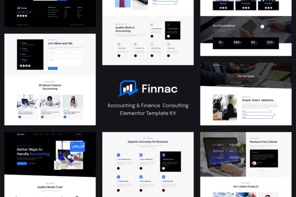 Finnac – 会计和财务咨询 Elementor 模板套件