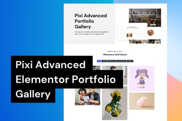 Pixi – WordPress 的高级作品集画廊和团队展示插件