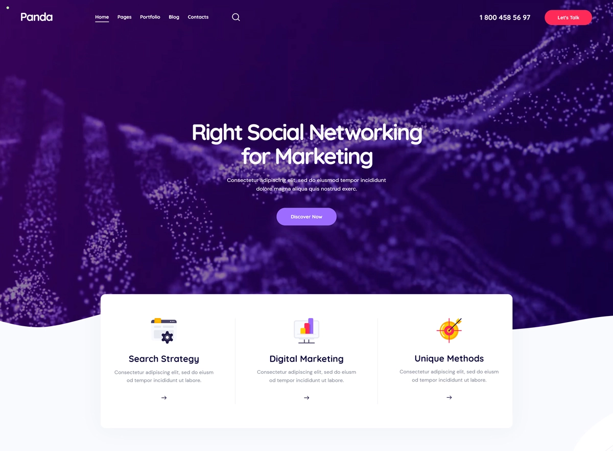 Panda v1.2.0 – 创意营销机构和 SEO WordPress 主题