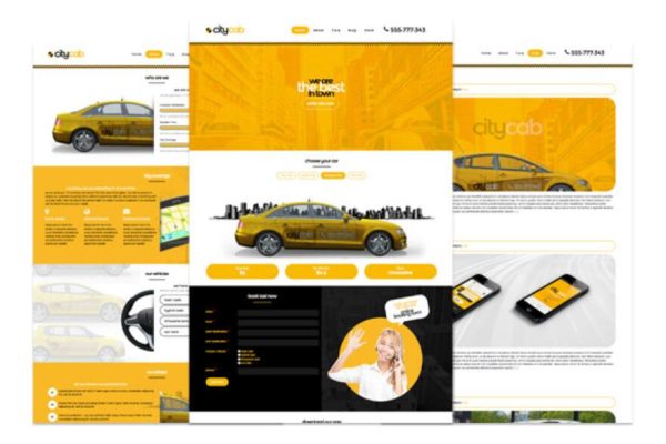 CityCab v3.3 – 出租车公司网站模板,汽车租赁共享汽车WordPress主题