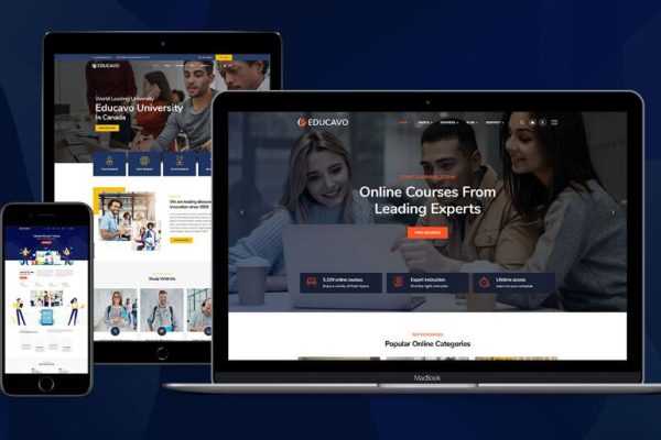 Educavo v2.9.2 – 在线教育课程销售网站模板带后台wordpress主题