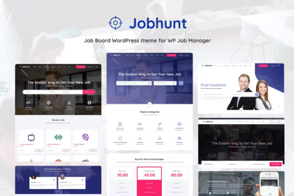 Jobhunt – WP Job Man 的 Job Board WordPress 主题