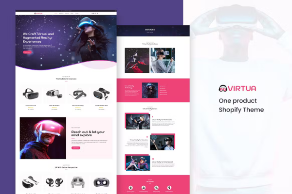 Virtux – 一个产品商店 Shopify 模板