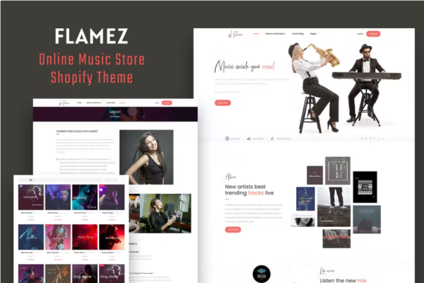 Flamez – 在线音乐商店 Shopify 主题
