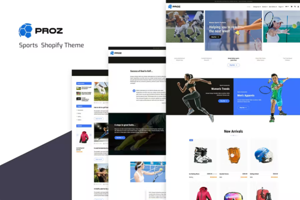 Proz – Sports Store Shopify 主题