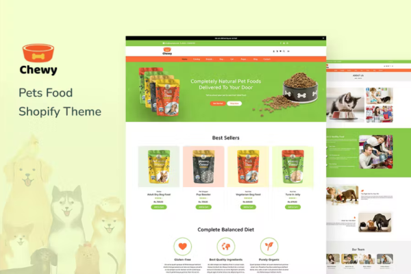 Chewy – 狗、小猫和宠物商店 Shopify 主题