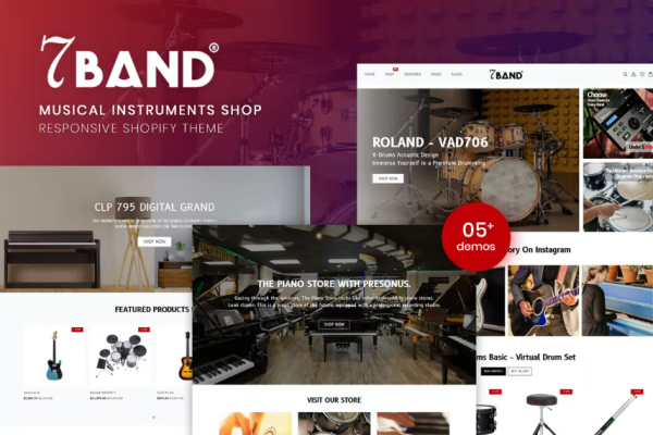 7Band – 乐器商店 Shopify 主题