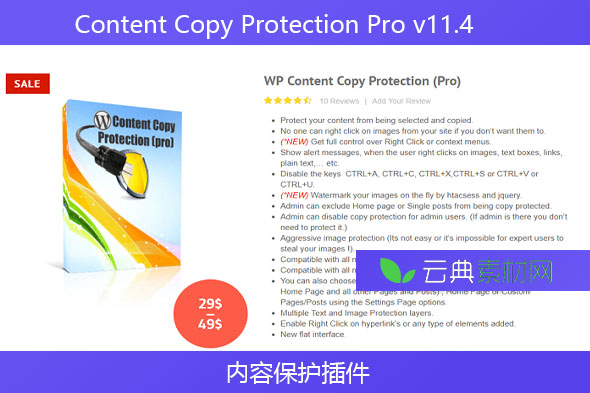 Content Copy Protection Pro v11.4 – 内容保护插件