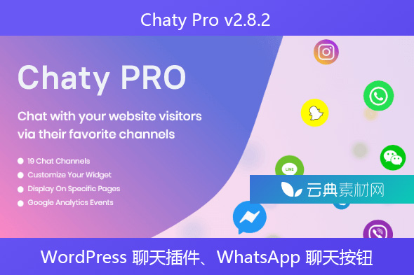 Chaty Pro v2.8.2 – WordPress 聊天插件、WhatsApp 聊天按钮、Messenger 和 Contact WordPress 插件