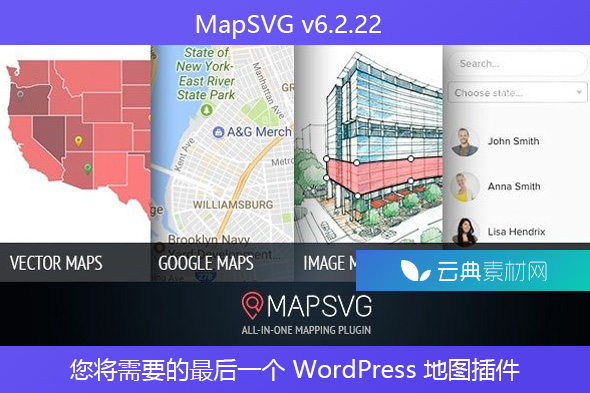 MapSVG v6.2.22 – 您将需要的最后一个 WordPress 地图插件