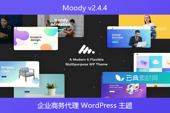 Moody v2.4.4 – 企业商务代理 WordPress 主题