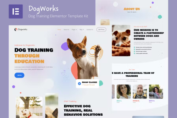 DogWorks – 狗训练元素模板套件