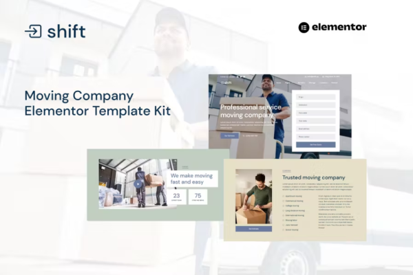 Shift – 搬家公司网站 Elementor 模板套件