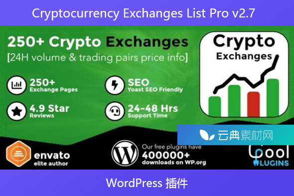 Cryptocurrency Exchanges List Pro v2.7 – WordPress 插件