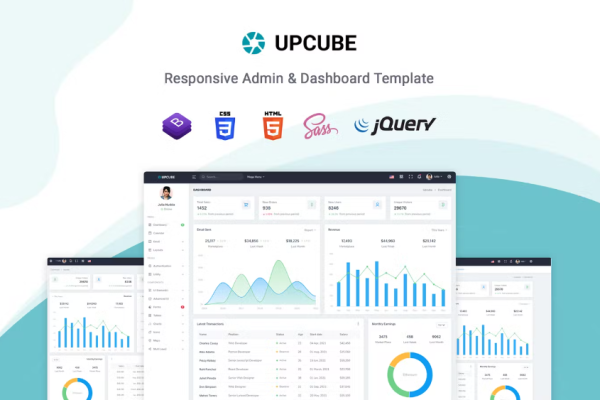 Upcube – Bootstrap 管理和仪表板模板