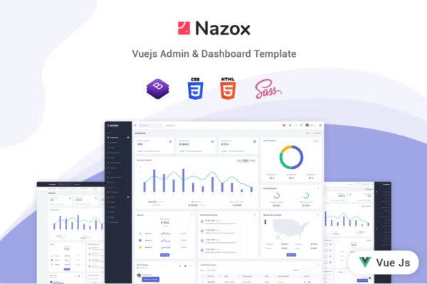 Nazox – Vue Js 管理和仪表板模板