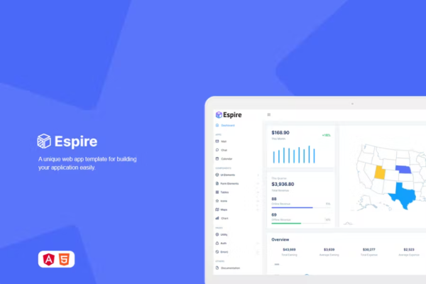 Espire – Bootstrap 5 管理模板